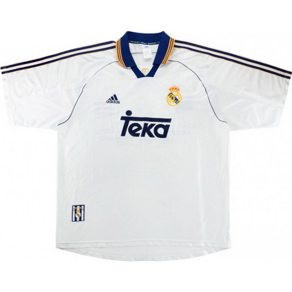 Tailandia Camiseta Real Madrid 1ª Retro 1999 2000 Blanco